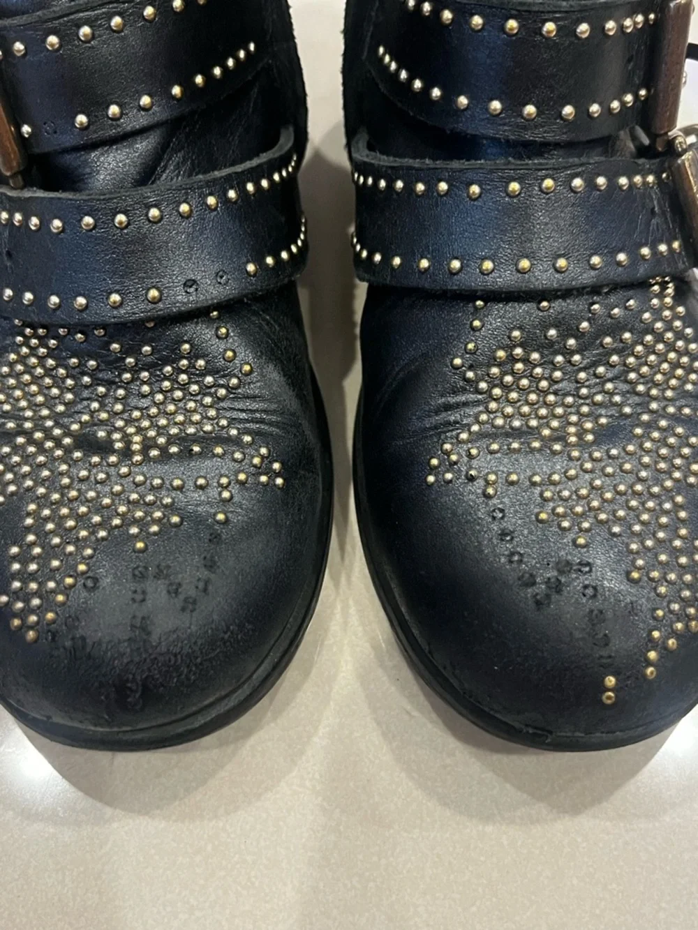 CHLOE Girl's Susanna Studded Ankle Boots